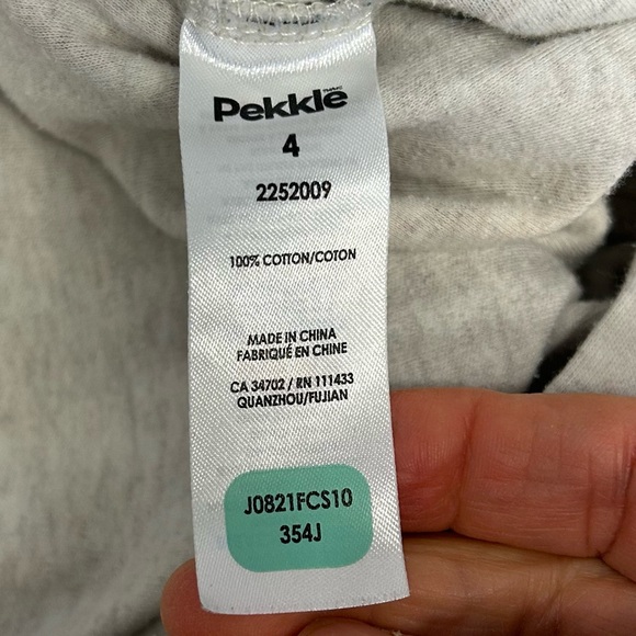 Pekkle One Piece Beige Bear Zippered Sleeper , Size 4 - Picture 7 of 8